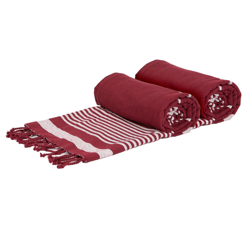 Nicola Spring - Deluxe Turkish Cotton Bath Towels - 162 x 90cm, Burgundy