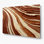 Art mural horizontal rayé horizontal en métal crème beige rouille