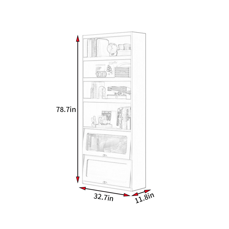 Sagatov, H 78,7 po x l 32,7 po x P 11,8 po