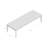 Axiom 44 " Extendable Rectangular Dining Table