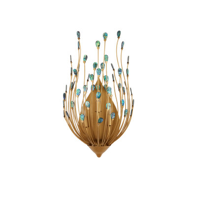 Delphos Wrought Iron Flush Mounted Sconce