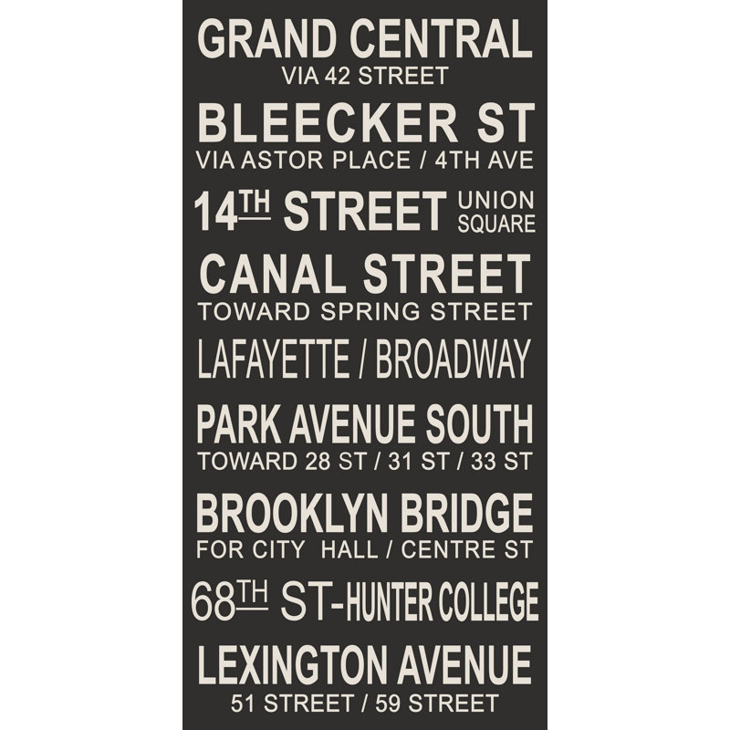 «Manhattan Quarters», reproduction sur toile tendue, H 36 po x l 18 po x P 1,5 po