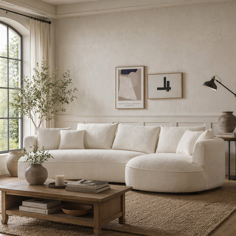 Curved Sofa With Ingenious Shape