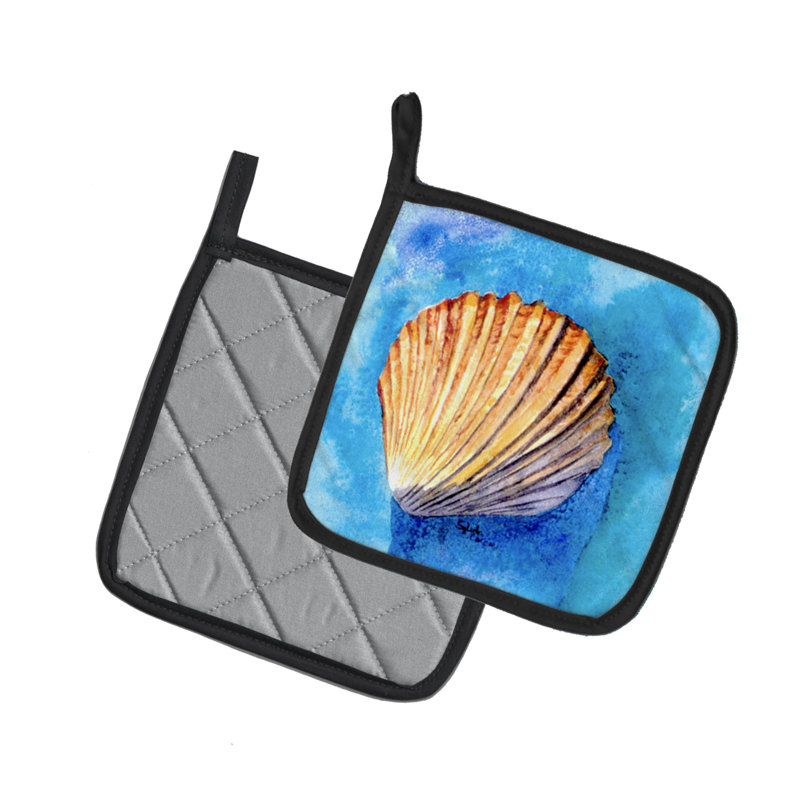 Caroline's Treasures Shells Polyester Potholder