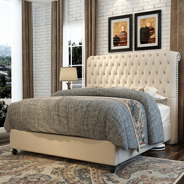 House of Hampton® Très grand lit rond avec rangement House of Hampton®  Elizabeth et Commentaires - Wayfair Canada