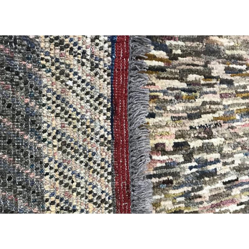 Tapis bleu de haute qualité noué à la main