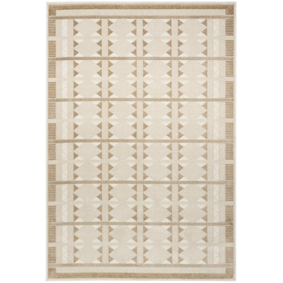 Tapis taupe moderne Ebern Designs Reimann