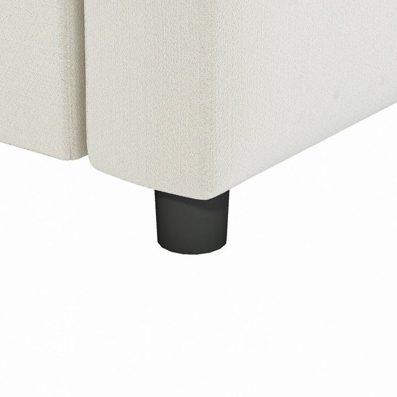 Pièce modulaire - Causeuse, partie de canapé modulaire, chenille, style minimaliste, non pour utilisation séparée