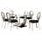 6 - Person Pedestal Base Dining Set