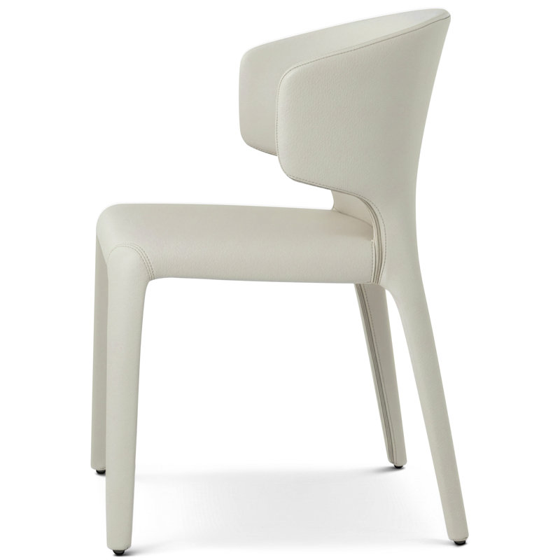 Milan Upholstered Dining Chair, White