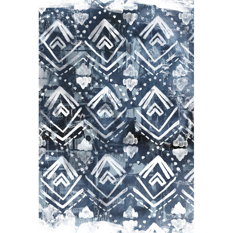 Indigo Extraction II by June Erica Vess - Graphic Art Print, 91cm H x 61cm W, Wrapped Canvas