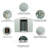 8ft x 4ft Outdoor Metal Storage Shed With window and metal foundation-129037435-129385608