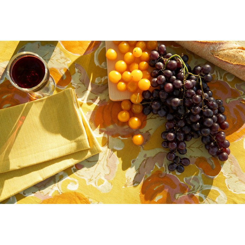 Nappe Pumpkin, L 90 po x l 90 po, Jaune