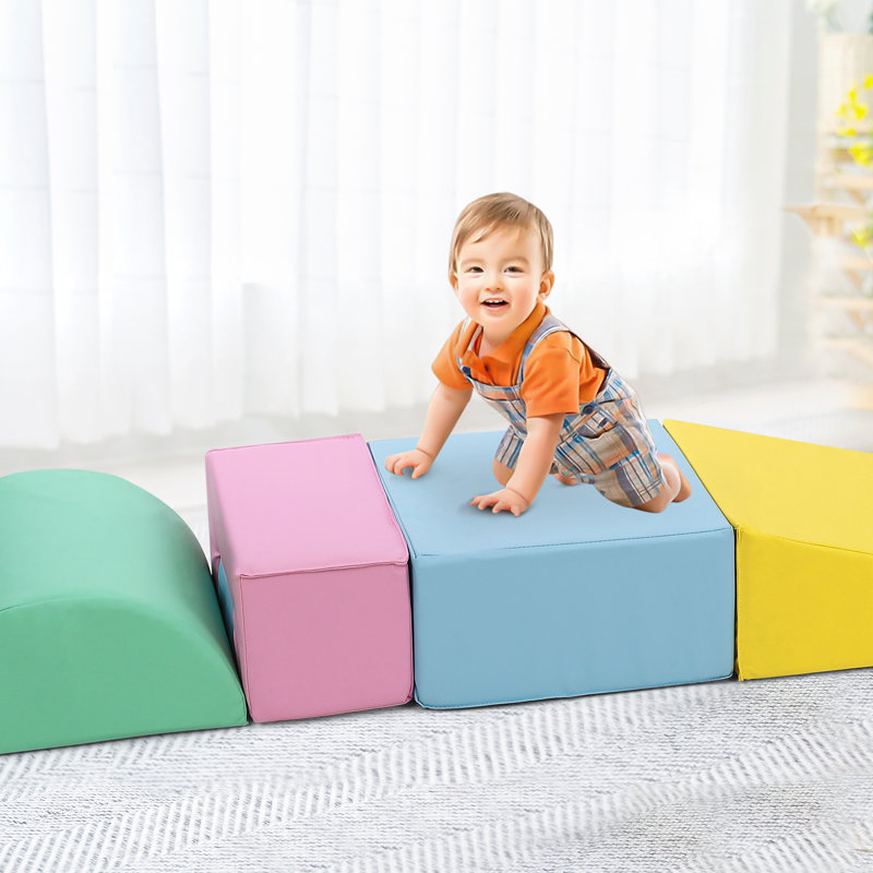 Soft Climbing Set,, Crawling And Sliding Activity, Climbing Blocks For Toddlers And Preschoolers