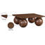 Table basse en placage de chêne Fitch-106912866