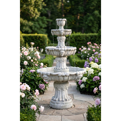 Medici Lion Four-Tier Floor Fountain