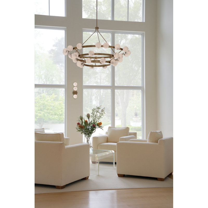 Selene 36 - Light Wagon Wheel Chandelier