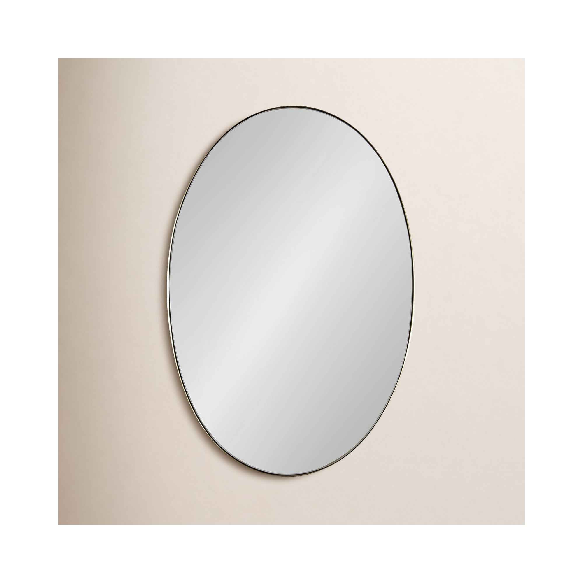 Tennant Metal Flat Mirror, Gold