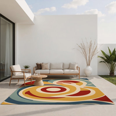 Tapis intérieur et extérieur Retro Stomp