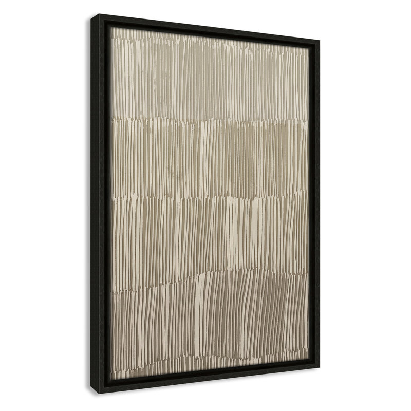 Linear Calm II Print par , H 19,5 po x l 13,5 po, Flottant espresso