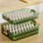 Dumpling Container Refrigerator Storage Box with Transparent Lid Large Capacity Non-Stick Design BPA Free Detachable Food Storage Container