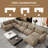 Chenille Boneless Modular Compression Sofa Sectional Sofa-702297768