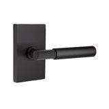 Myles Flat Passage (Hall & Closet) Door Lever with Rectangle Rosette