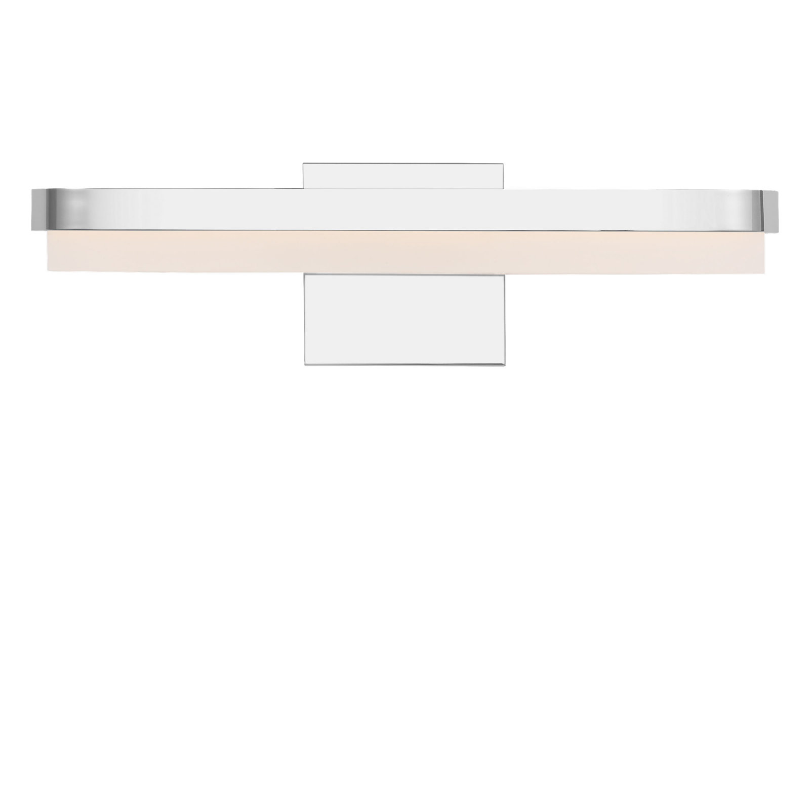 Single Light Vanity Light, Chrome, 5" H x 18" W x 4" D
