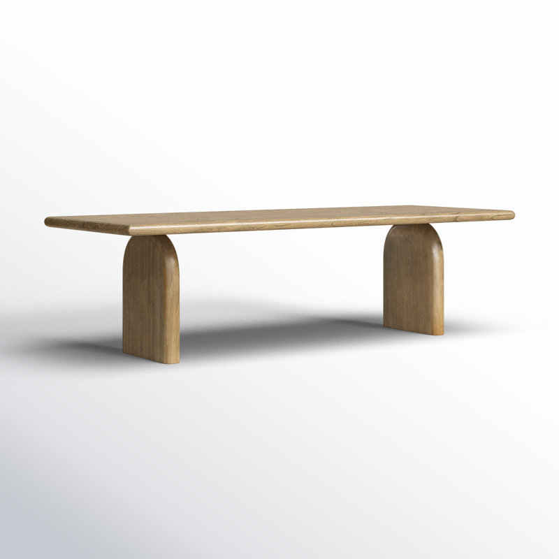 Sorrento Solid Wood Dining Table, 30” H x 106” L x 39” W