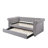 Gray Fabric Daybed with Trundle