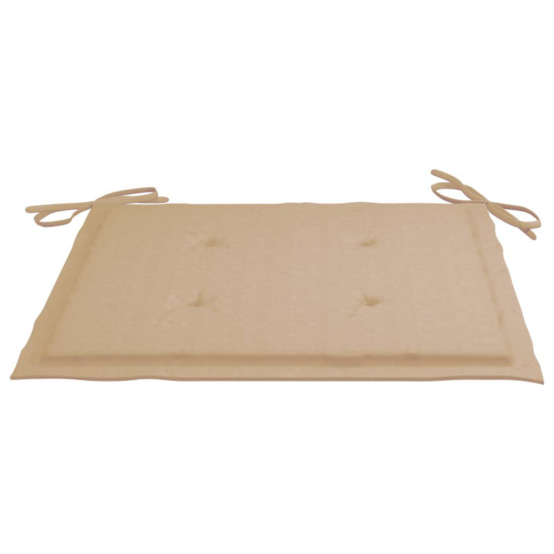 Outdoor Seat Cushion, 19.7" x 19.7" x 1.2", Taupe