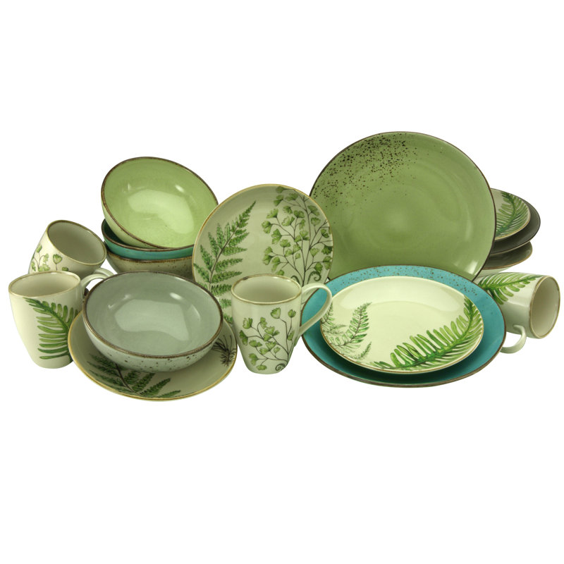NATURE COLLECTION 16 Piece Dinnerware Set, Service for 4