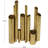 Gold Metal Organ Pipe Decorative Vase, 11" x 3" x 14"