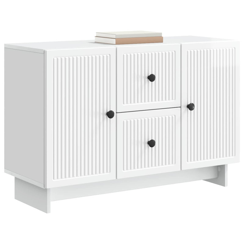 89cm Sideboard, High Gloss White