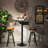 Round Metal Base Dining Table