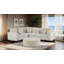 Repose-pieds rond doux de style transitionnel en chenille brun clair