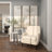 Marble Side End Accent Table with Silver Metal Legs
