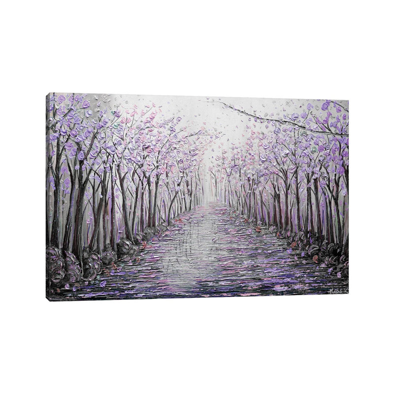 My Hope - mauve lavande - giclée sur toile tendue avec châssis