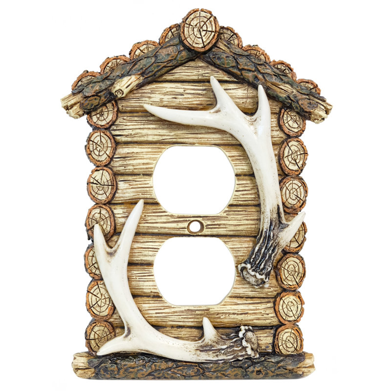 Deer Antler on a Cabin