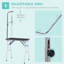 80cm H x 81cm W x 48cm D Metal Foldable Folding Grooming Table