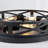 Industrial Round Cage Flush Mount Ceiling Light