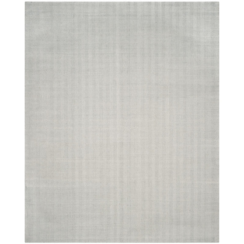 Laureldale Hand Loomed Wool Viscose Chevron Rug in Light Blue, Rectangle 8' x 10'