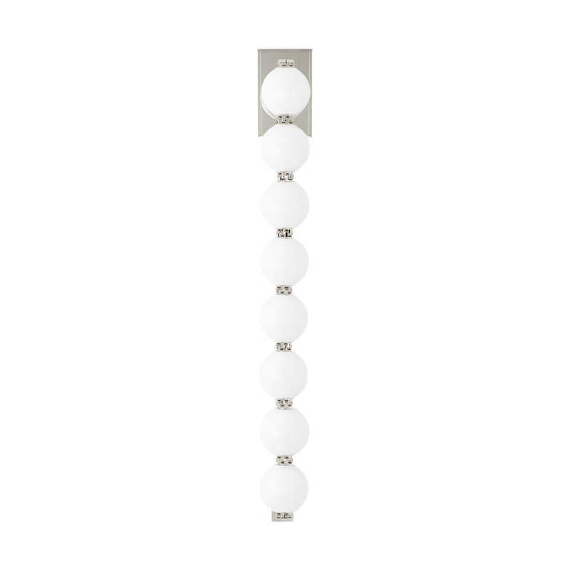 Perle 28 Sconce, Polished Nickel