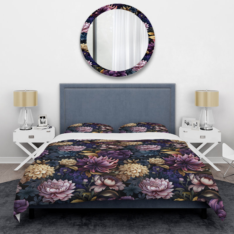 Ensemble de housse de couette Deep Emerald, Housse de couette pour très grand lit et 2 très