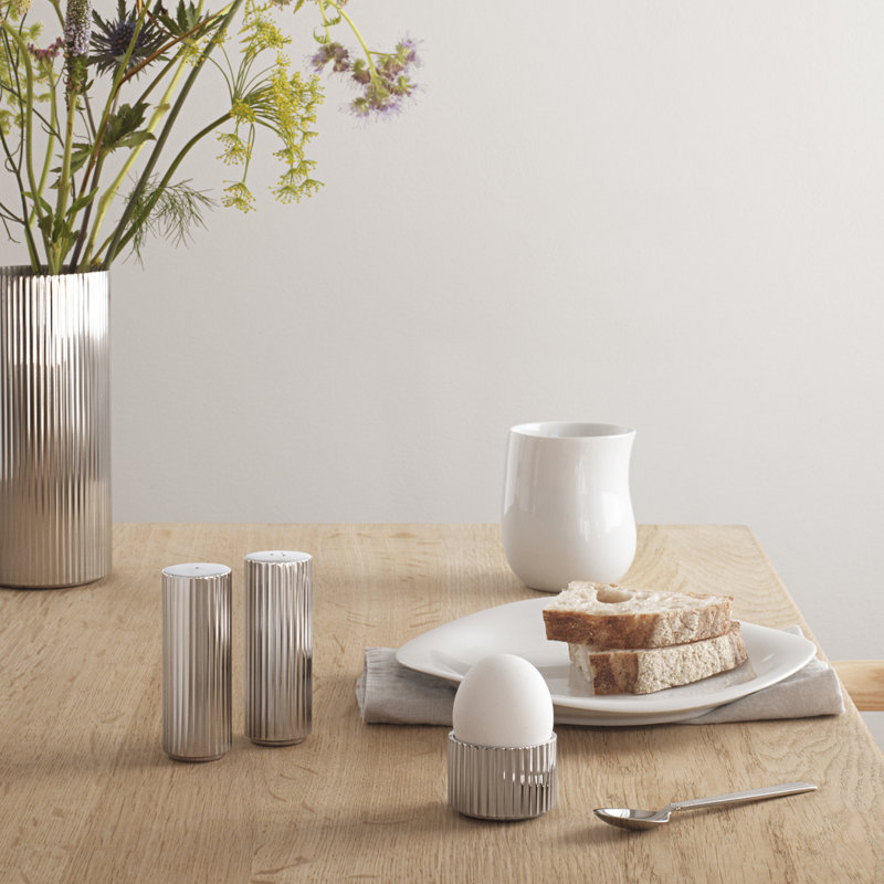 Bernadotte Stainless Steel Art Deco Egg Cup Set