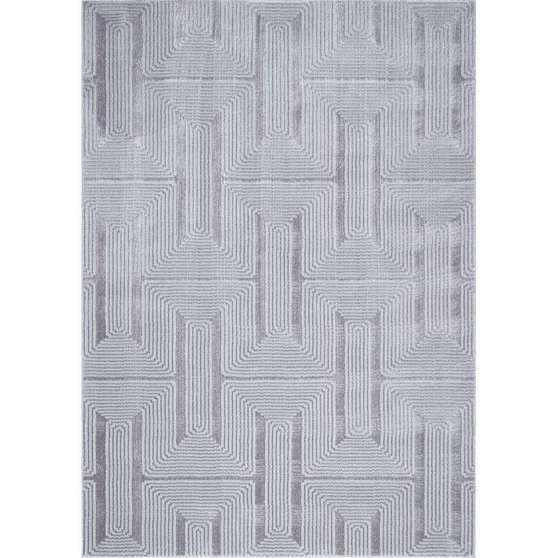 Demica Abstract Indoor / Outdoor Area Rug, Rectangle 200 x 290 cm