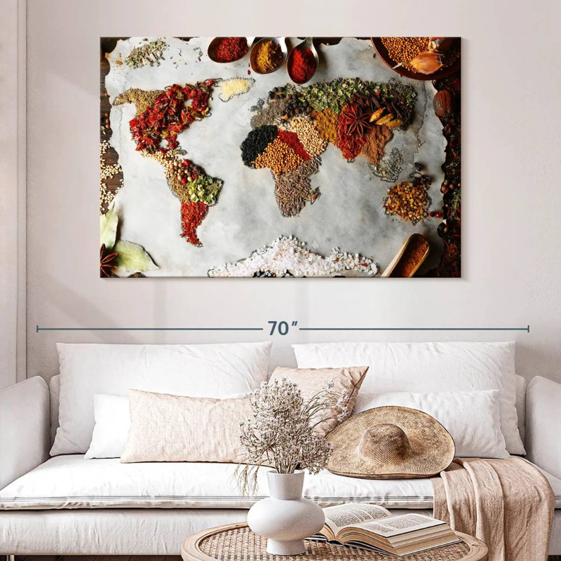 Yarlin Spices Of The World, 34" H x 51" W