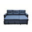 Canapé-lit modulaire en L Space, bleu, 3 places pour le patio, espace confortable