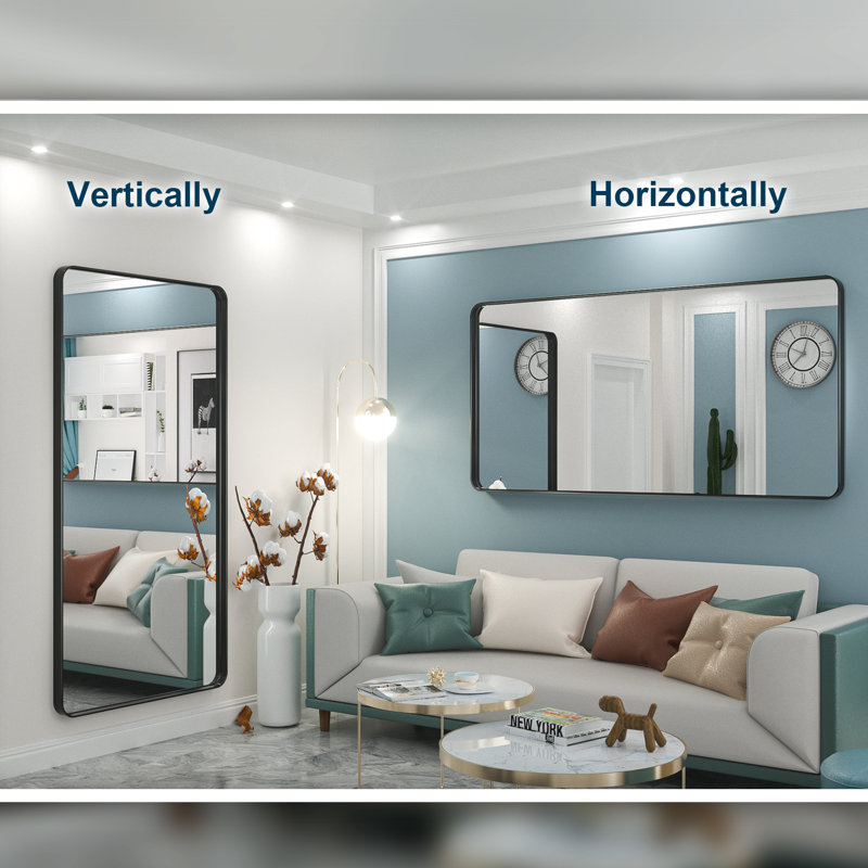 Tyro Bathroom Decorative Home Decor Corner Hangs Accent Mirror