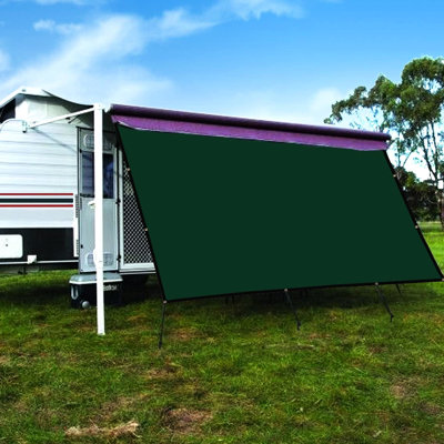 Dark 10ftx16ft Rv Privacy Sunblock Panel Kit, High - Quality , Protection, Long Lasting, Suitable For Outdoor Travel, 90% Shading, Edge Grommets, Lightweight And Comes With Carry Bag Screen Kit In ,